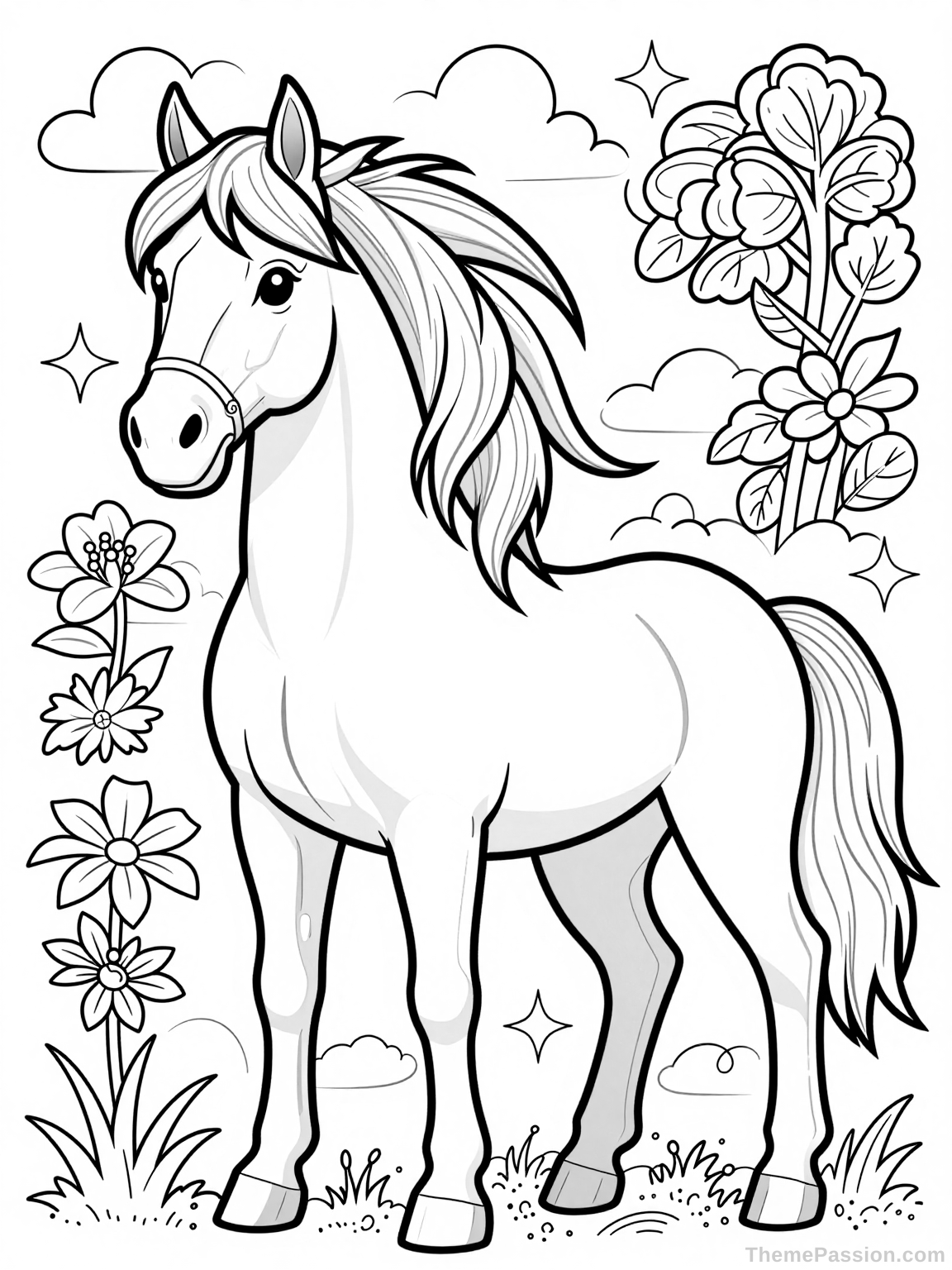 Horse Coloring Page